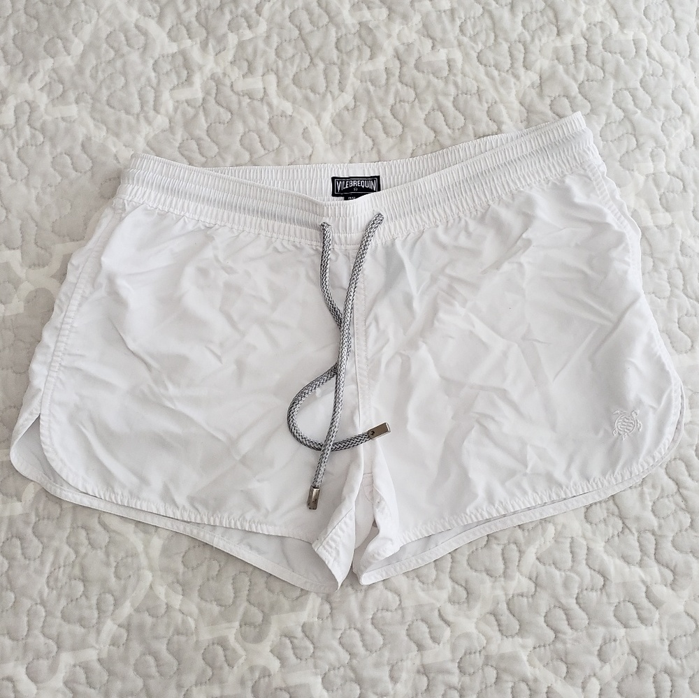 VILEBREQUIN white drawstring swim cover up shorts - Picture 2 of 7